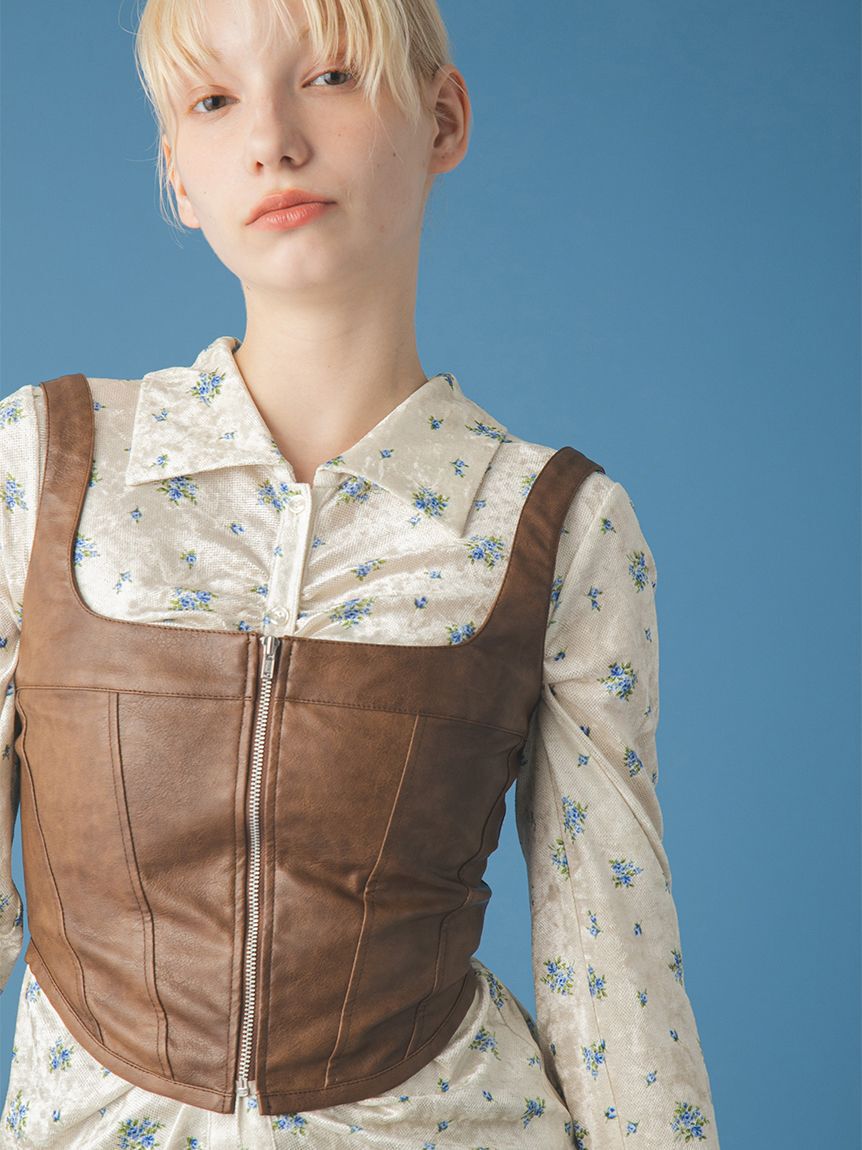 FURFUR「マルチマテリアルビスチェ」|ベスト・ジレ|