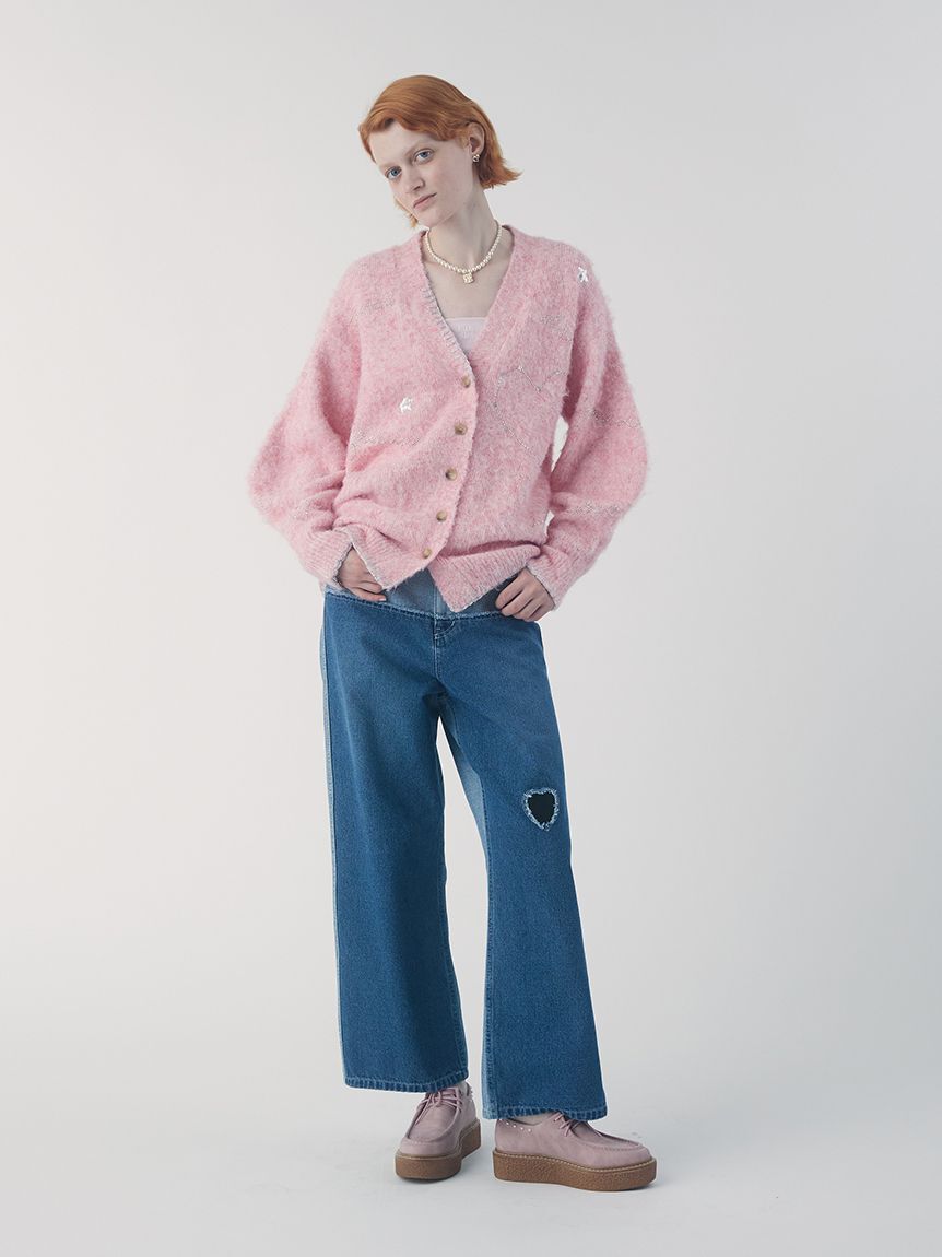 FURFUR「スターモチーフ刺繍カーディガン」|カーディガン|