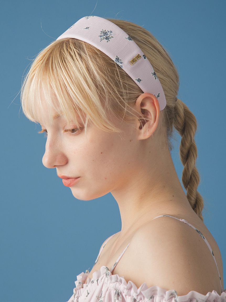 FURFUR「オリジナルフラワープリントカチューシャ」|ヘアバンド|