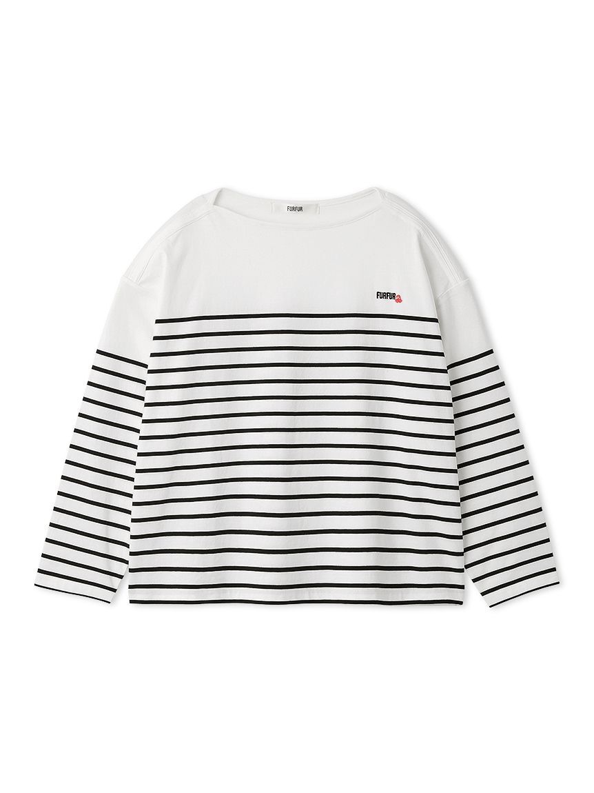 FURFUR「バスクボーダーロングスリーブTシャツ」|Tシャツ・カットソー|WHT
