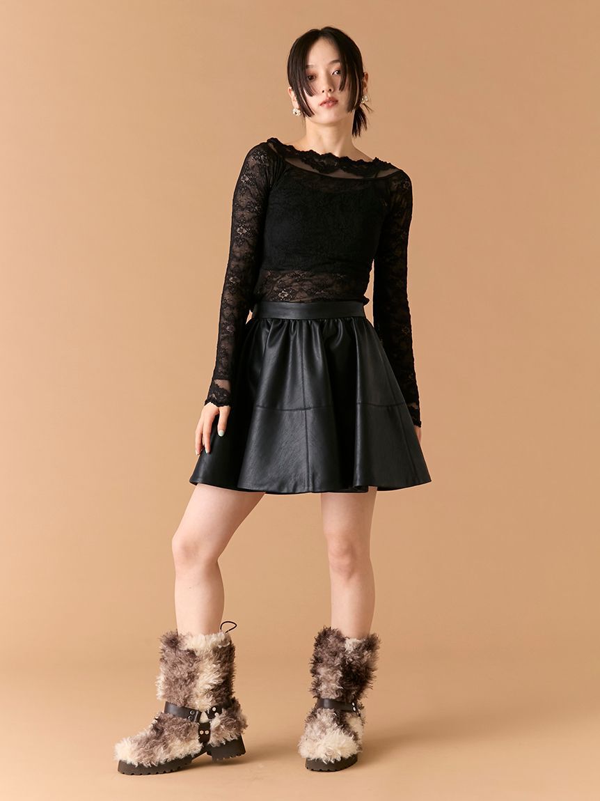 LILY BROWN「レースフーディートップス(Hearts2Hearts着用)」|Tシャツ・カットソー|