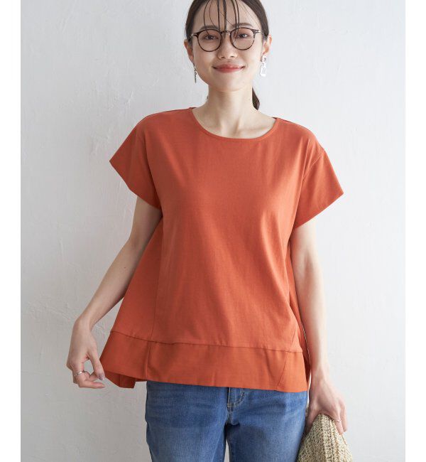 ikka「【親子おそろい】Aライン裾切り替えカットソー」|その他|