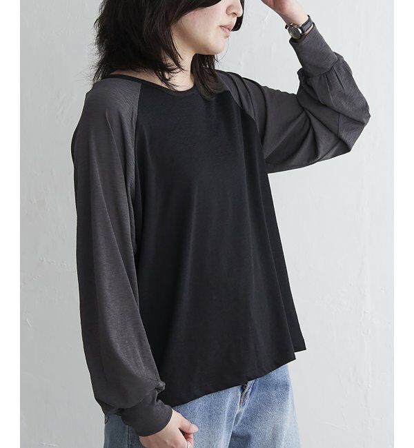 VENCE share style「ラグラン配色切り替えトップス」|その他|