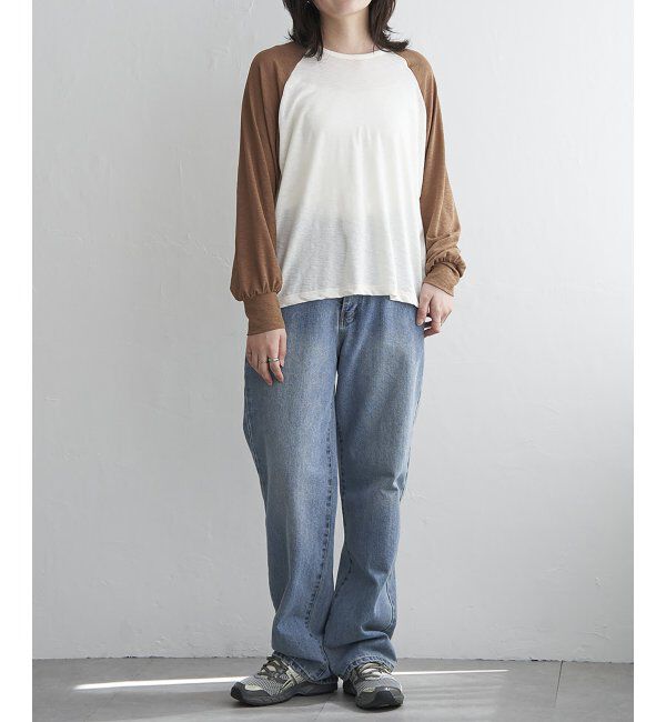 VENCE share style「ラグラン配色切り替えトップス」|その他|