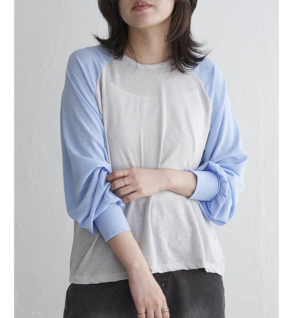 VENCE share style「ラグラン配色切り替えトップス」|その他|