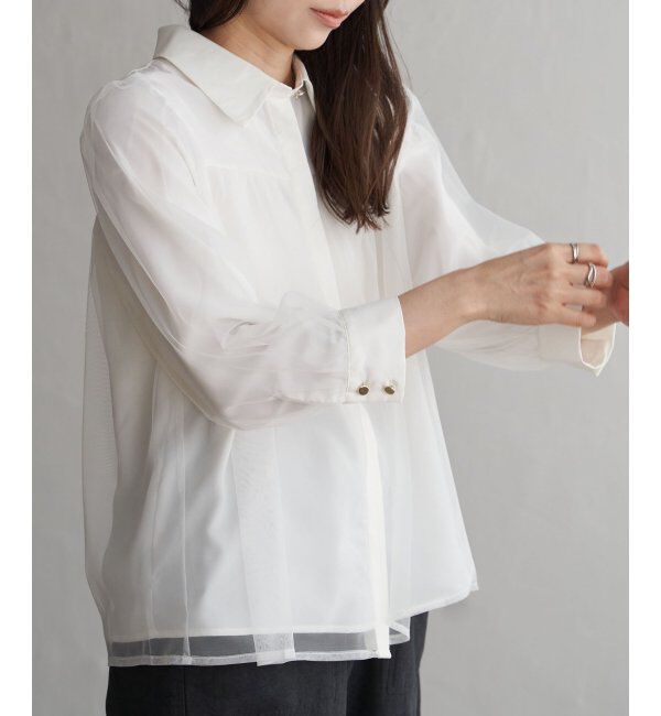 VENCE share style「チュールレイヤードシャツ」|シャツ・ブラウス|
