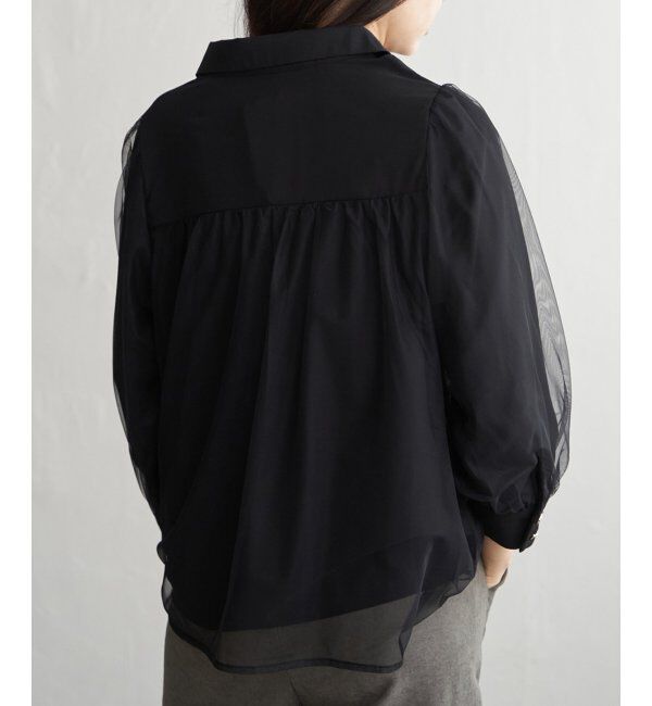 VENCE share style「チュールレイヤードシャツ」|シャツ・ブラウス|