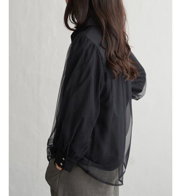 VENCE share style「チュールレイヤードシャツ」|シャツ・ブラウス|