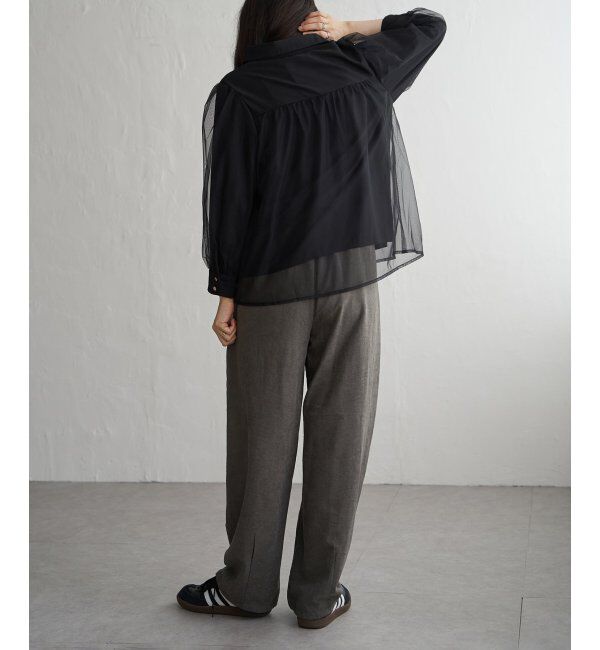 VENCE share style「チュールレイヤードシャツ」|シャツ・ブラウス|