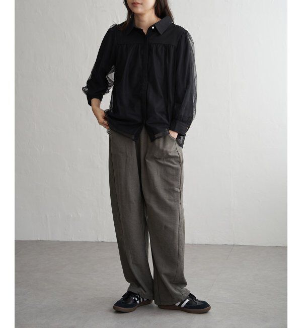 VENCE share style「チュールレイヤードシャツ」|シャツ・ブラウス|