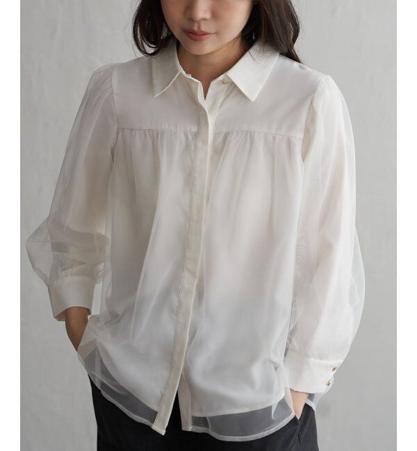 VENCE share style「チュールレイヤードシャツ」|シャツ・ブラウス|