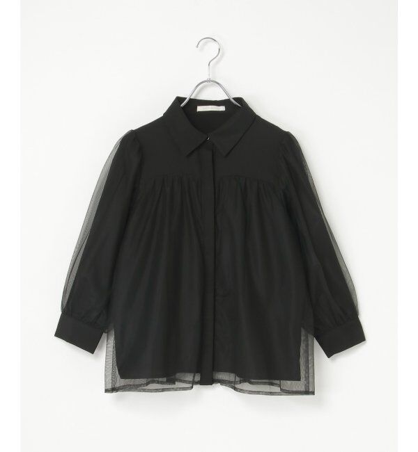 VENCE share style「チュールレイヤードシャツ」|シャツ・ブラウス|