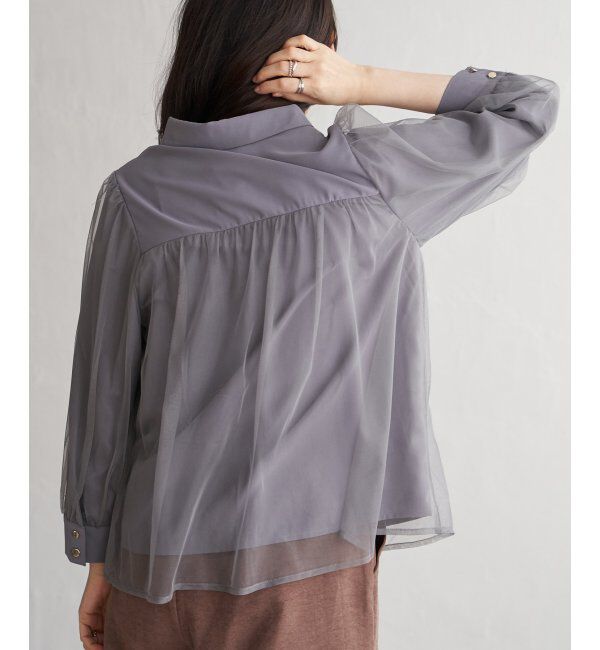 VENCE share style「チュールレイヤードシャツ」|シャツ・ブラウス|