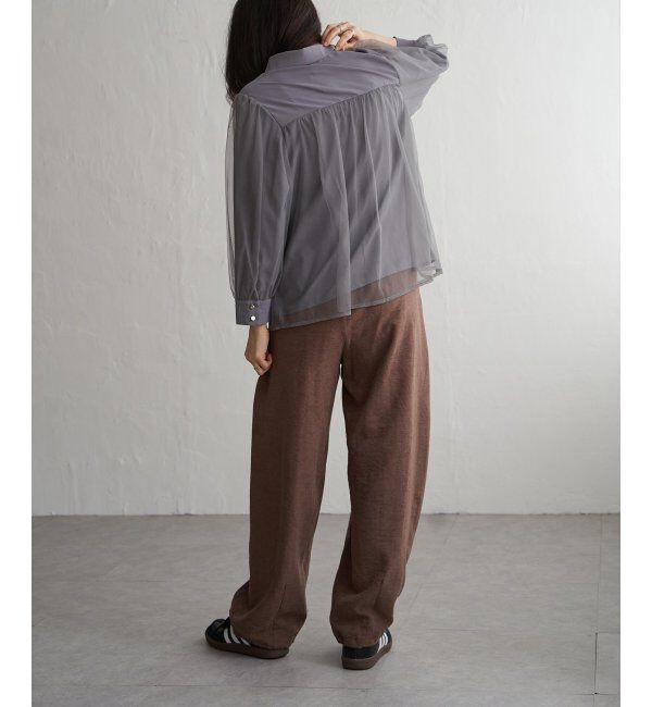 VENCE share style「チュールレイヤードシャツ」|シャツ・ブラウス|