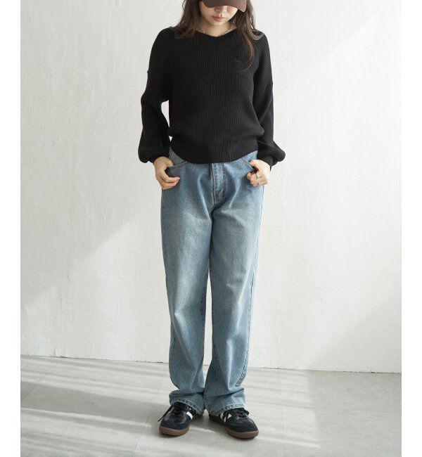 VENCE share style「12GリブVネックプルオーバー」|タンクトップ|