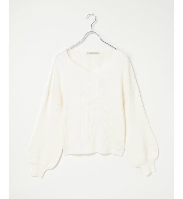 VENCE share style「12GリブVネックプルオーバー」|タンクトップ|