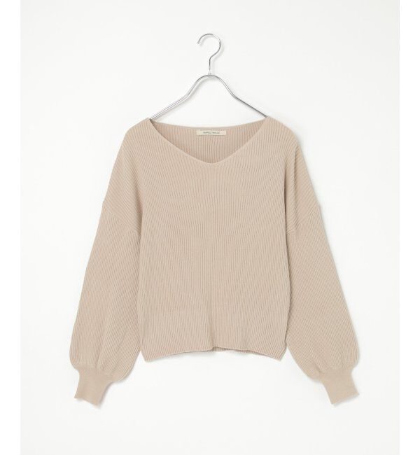 VENCE share style「12GリブVネックプルオーバー」|タンクトップ|