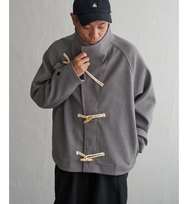 VENCE share style「メルトンショートダッフル」|ブルゾン・スタジャン|ミディアムグレー