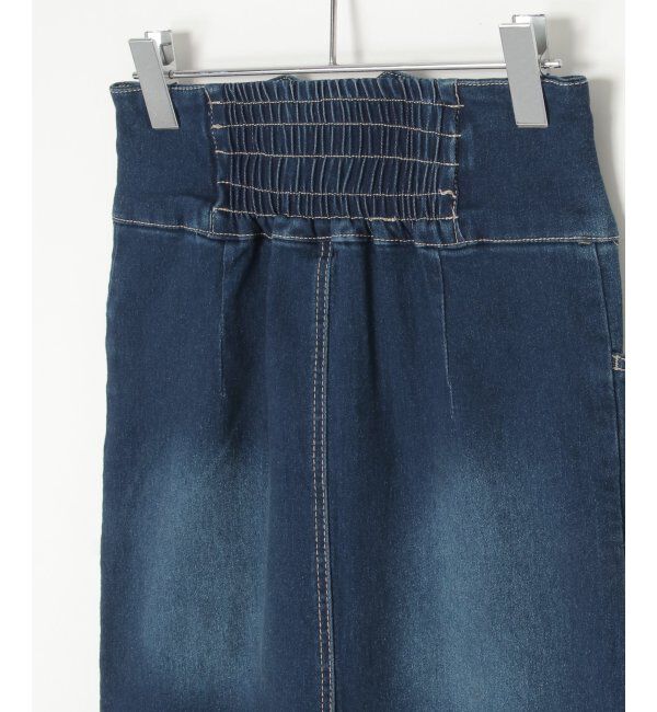 VENCE share style「ハイウエストナローデニムタイトスカート」|スカート|