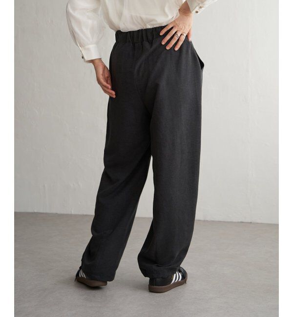 VENCE share style「ピーチワッシャーバレルパンツ」|デニム|