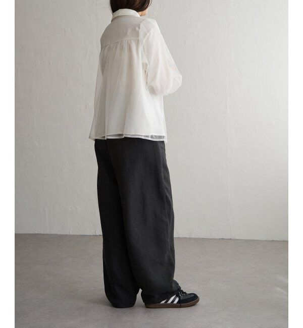 VENCE share style「ピーチワッシャーバレルパンツ」|デニム|