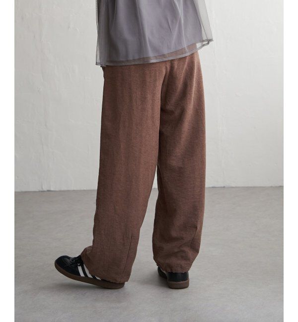 VENCE share style「ピーチワッシャーバレルパンツ」|デニム|