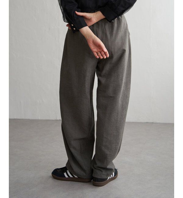 VENCE share style「ピーチワッシャーバレルパンツ」|デニム|