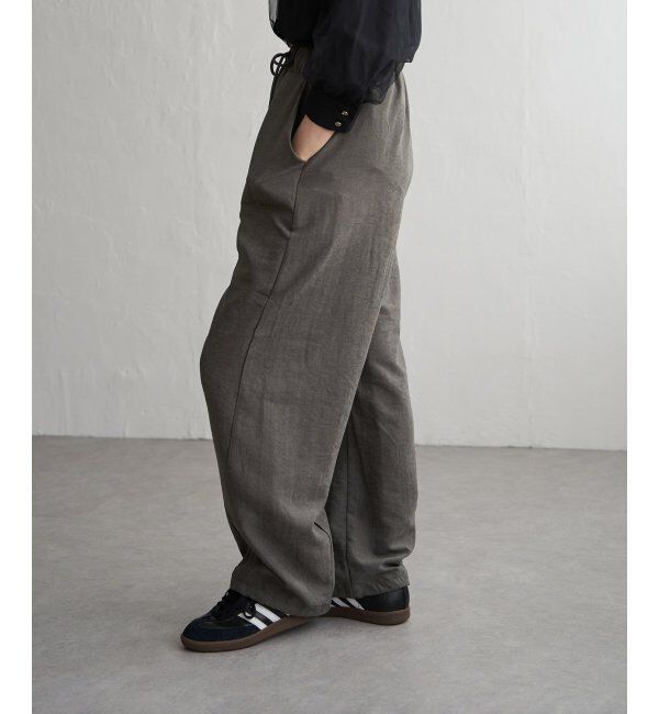 VENCE share style「ピーチワッシャーバレルパンツ」|デニム|