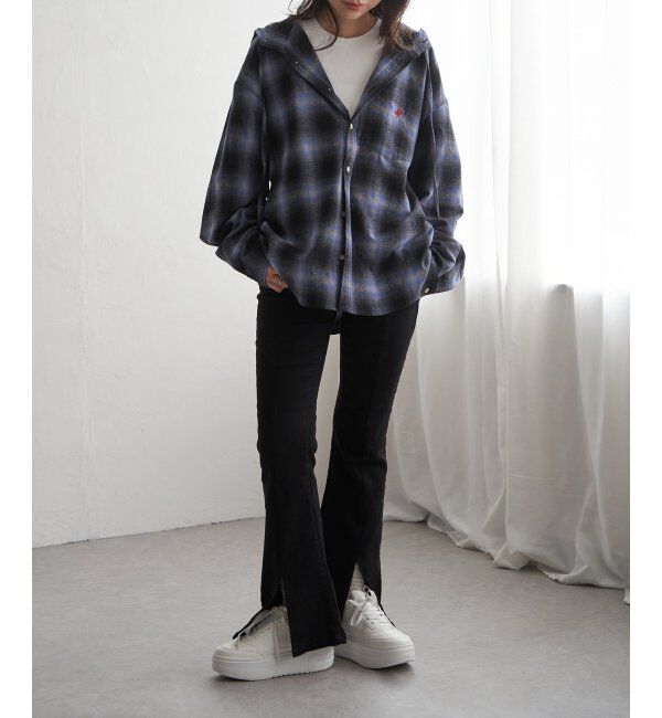 VENCE share style「ハイウエストセンタースリットデニム」|デニム|