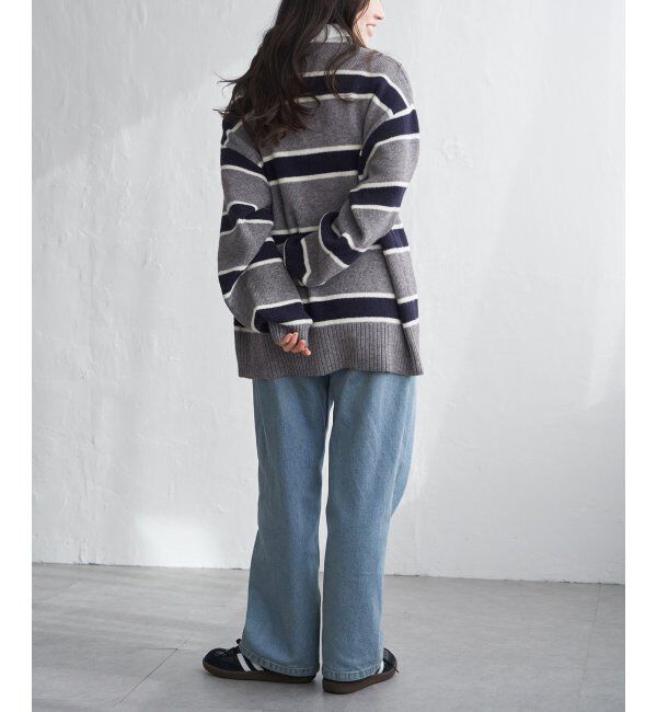 VENCE share style「アルパカタッチラガーシャツ」|ニット・セーター|