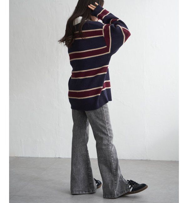 VENCE share style「アルパカタッチラガーシャツ」|ニット・セーター|