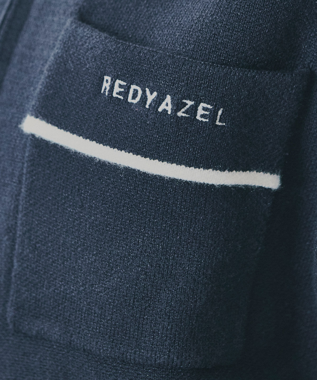 REDYAZEL「バイカラーラインZIPニットジャケット」|ニット・セーター|