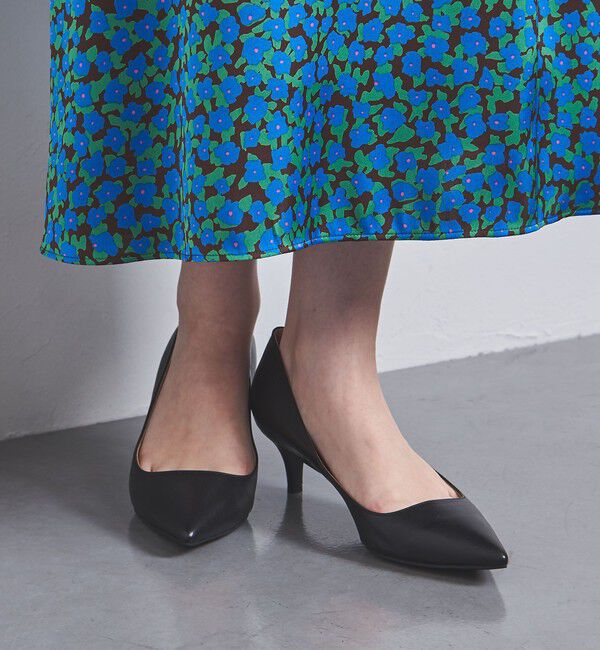 UNITED ARROWS「ポインテッドトゥ ソフト パンプス BLACK」|パンプス|