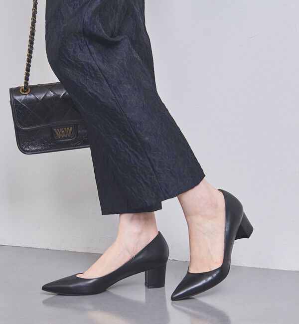 UNITED ARROWS「ポインテッドトゥ チャンキーパンプス」|パンプス|