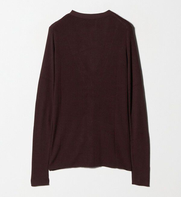 UNITED ARROWS「シルクリブ Vネック カーディガン」|カーディガン|