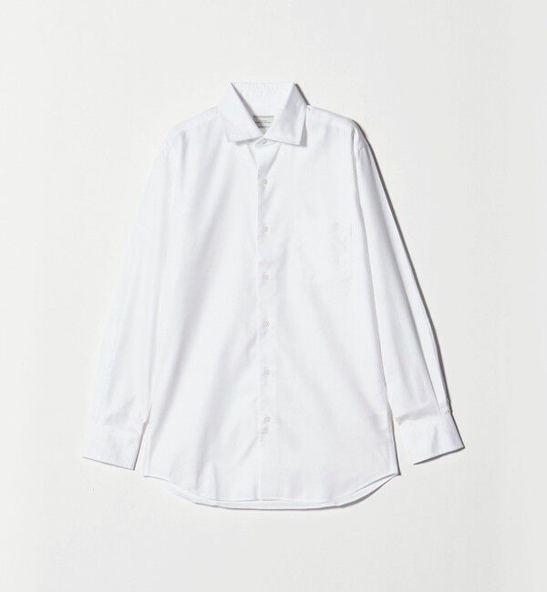 UNITED ARROWS green label relaxing「コットン ヘリンボーン ワイドカラー ドレスシャツ -形態安定-」|シャツ・ブラウス|