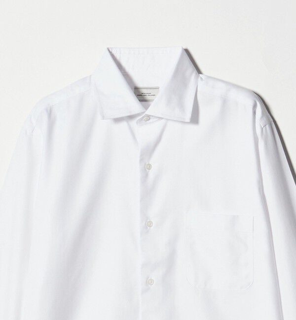 UNITED ARROWS green label relaxing「コットン ヘリンボーン ワイドカラー ドレスシャツ -形態安定-」|シャツ・ブラウス|