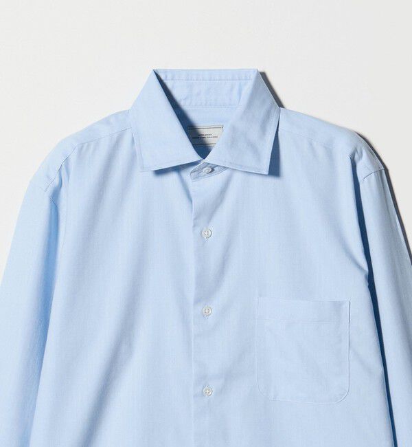 UNITED ARROWS green label relaxing「コットン ヘリンボーン ワイドカラー ドレスシャツ -形態安定-」|シャツ・ブラウス|