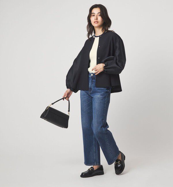 UNITED ARROWS green label relaxing「＜1_OF MINE＞リブ クルーネック プルオーバー ニット ウォッシャブル」|ニット・セーター|