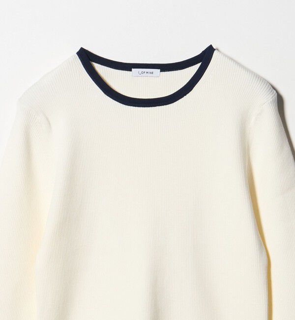 UNITED ARROWS green label relaxing「＜1_OF MINE＞リブ クルーネック プルオーバー ニット ウォッシャブル」|ニット・セーター|