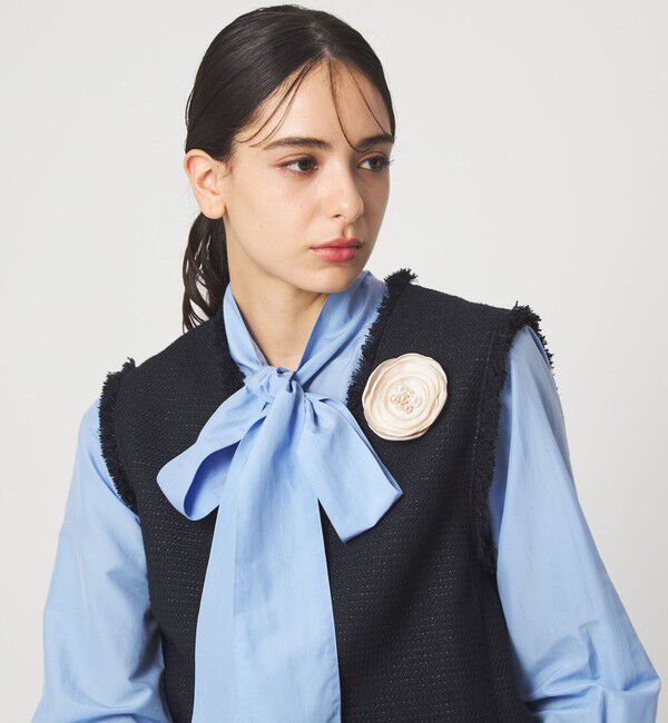 UNITED ARROWS green label relaxing「フラットフラワー コサージュ」|ブローチ・コサージュ|