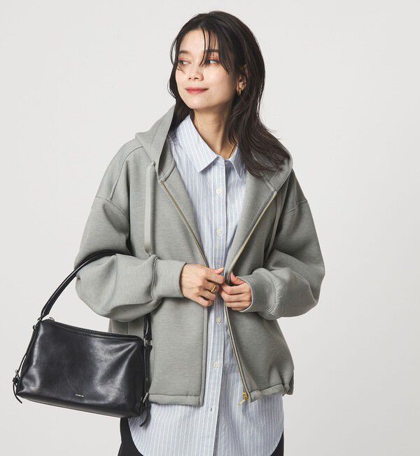 UNITED ARROWS green label relaxing「［size SHORTあり］ダンボール ジップ フーディ」|パーカー|