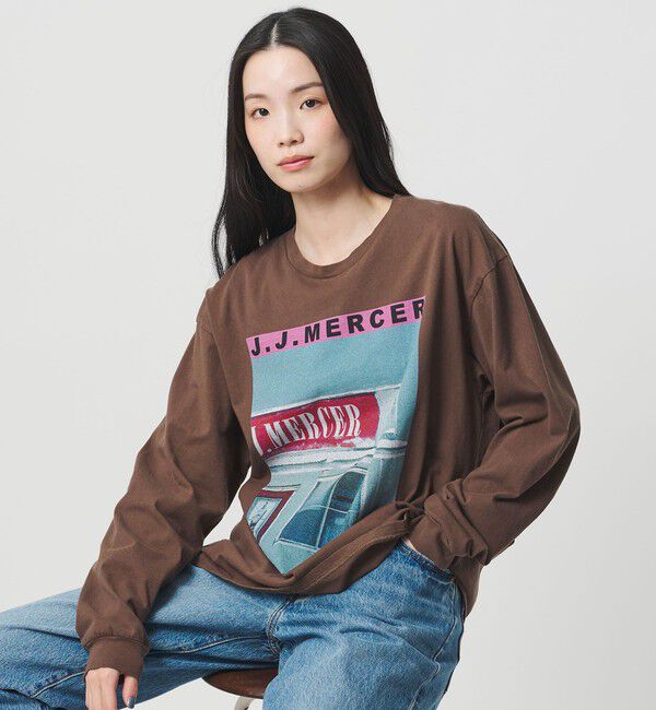 BEAUTY&YOUTH UNITED ARROWS「【別注】＜J.Jmercer＞プリント ロングスリーブTシャツ」|Tシャツ・カットソー|