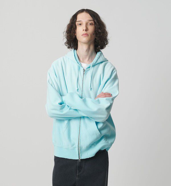 MONKEY TIME「サンフェード フレンチテリー フルジップ フーディー」|カーディガン|