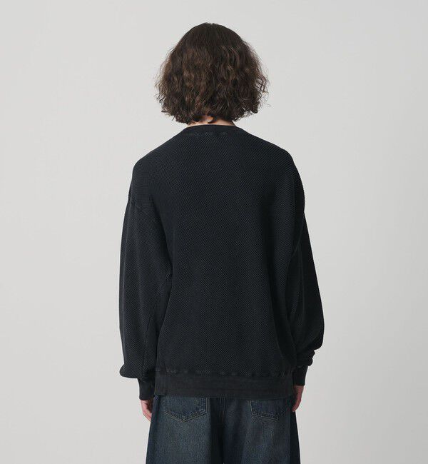 MONKEY TIME「ウォッシュド ワッフル クルーネック」|Tシャツ・カットソー|