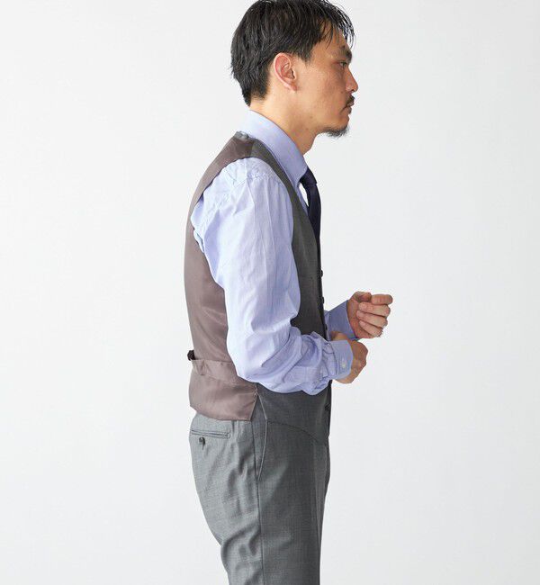 SHIPS「SHIPS: LORO PIANA FABRIC オーストラリス シャークスキン ベスト」|ベスト・ジレ|