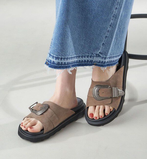 SHIPS for women「MOHI:BIG BACKLE SANDAL◇」|サンダル|