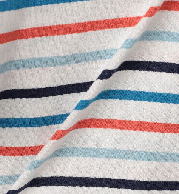 SHIPS KIDS「SHIPS KIDS:80～90cm / オーガニック コットン ボーダー TEE」|Tシャツ・カットソー|