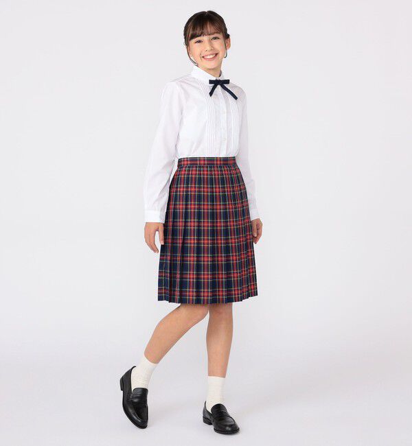 SHIPS KIDS「SHIPS KIDS:140～160cm / ピンタック ブラウス」|シャツ・ブラウス|