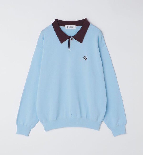 SHIPS「City Ambient Products:〈手洗い可能〉14ゲージ レーヨン ナイロン ワンポイント ニットポロ」|ニット・セーター|